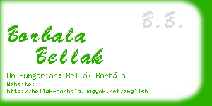 borbala bellak business card
